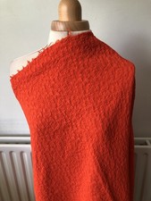 Orange Jacquard Fabric