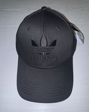Adjustable Unisex Adidas Black/Black Logo Baseball Cap On Huge Sale !
