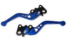 VESPA PE PX TX T5 CUSTOM ANNODISED ADJUSTABLE BLUE CLUTCH AND FRONT BRAKE LEVERS