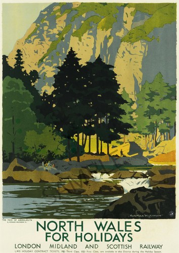 Vintage railway poster - railway,