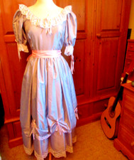 BRIDESMAID DRESS ROMANTICA  10 32 " BUST GREY PINK SASH & RIBBONS PROM EVENING