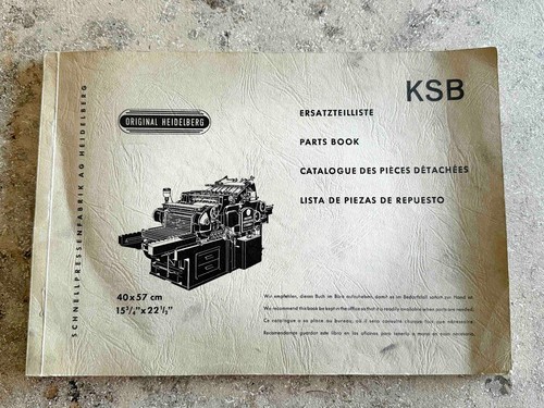 1960 original heidelberg - original,
