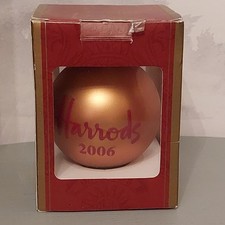 Vintage Christmas Xmas Tree Bauble Harrods 2006 Ornament Decoration