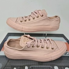 Converse pink leather womens