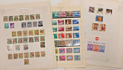 Collection swiss stamps - a, of