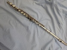 flute musical instrument silver