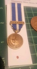 17. NATO with Clasp KOSOVO Mess Dress Miniature Medal. 1994