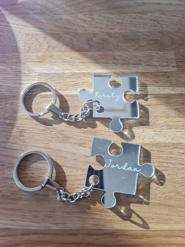 Named jigsaw keyring - jigsaw,