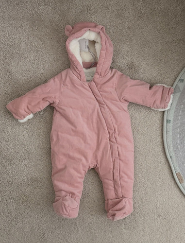 Pink corduroy pramsuit 3 - to,