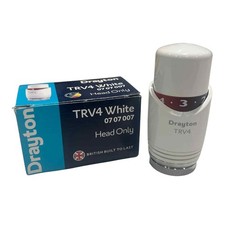 DRAYTON TRV4 WHITE THERMOSTATIC RADIATOR VALVE HEAD ONLY 0707007 BRAND NEW