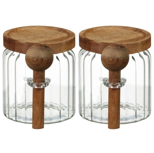Home ribbed jars with - ribbed,