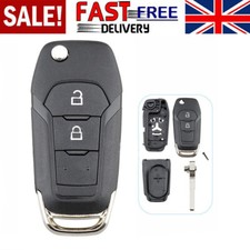 UK For Ford Ranger T6 2015-19 2 Button Flip Remote Key Fob Shell Case
