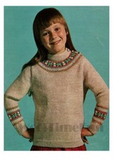 Fair Isle Yoke Sweater/Jumper