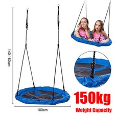 Saucer Tree Swing Indoor Outdoor Flying Swing Seat Adjustable Hanging Rope