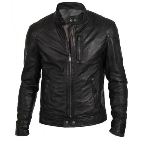 Men genuine lambskin - lambskin, leather