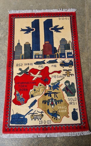 Handmade afghan war tribal rug - afghan,