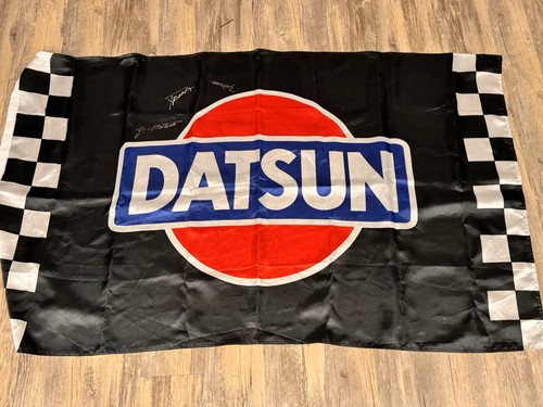 Signed datsun flag the - signed,