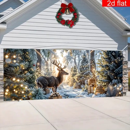 Christmas forest deer holiday - christmas,
