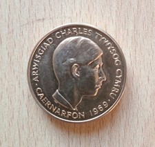 1969 Royal Mint Gilt Bronze 31mm Prince Of Wales Investiture Medal 28 Gram 