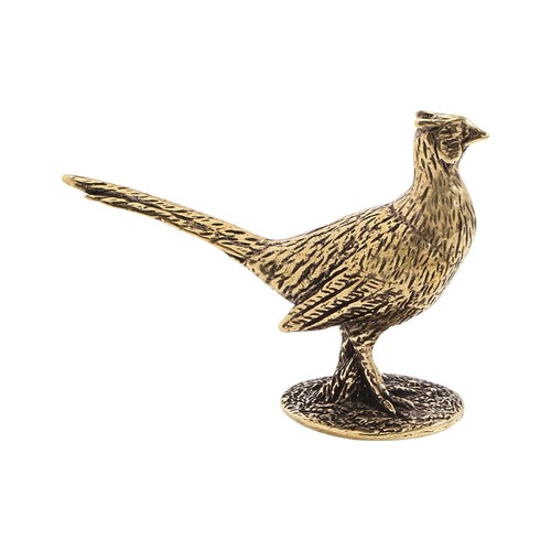 Brass pheasant figurine metal - brass,