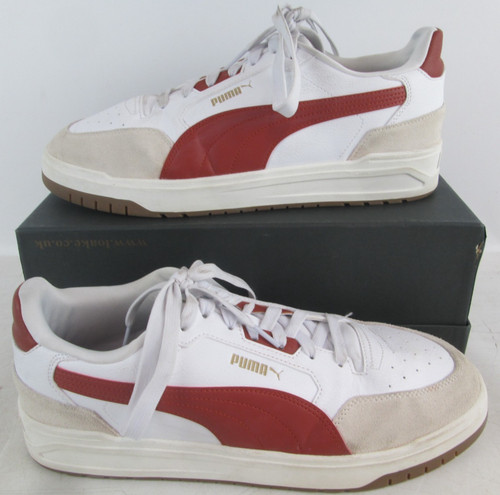 Puma white red retro - red, court