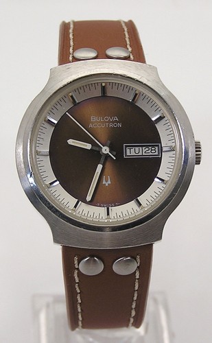 Bronze silver dial accutron - silver,