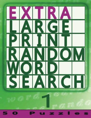 Extra large print random - print, word