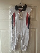 England FC White Baby Grow 9