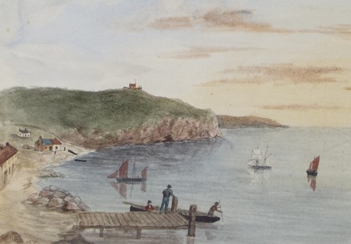 Original watercolour fishing - watercolour,, 'fishing