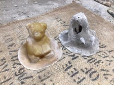 FIBREGLASS LATEX MOULD FOR A SMALL BEAR WITH BOOK STONE GARDEN ORNAMENT PLASTER
