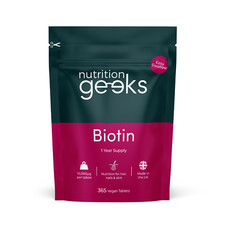 Biotin 10,000mcg Per Tablet | 360 Max Strength Tablets, Hair Growth + Nail, Skin