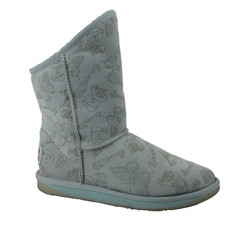 Luxe Australia Collective Boots Mint Green COSY SHORT Shearling Butterfly Tiger