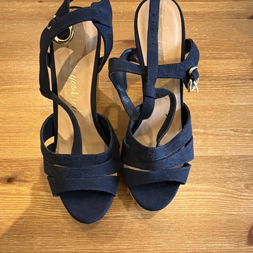 New look navy strappy - look, high