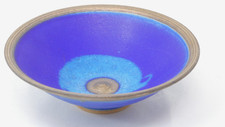 Blue Studio Pottery Bowl Wide