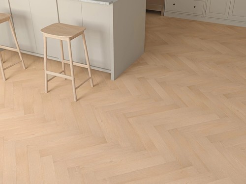 Natural oak 8mm herringbone - natural,