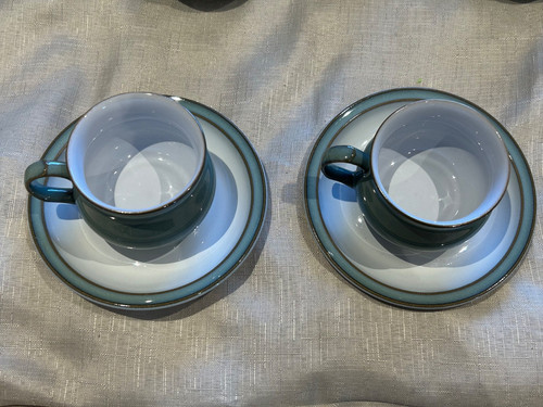 Denby regency green - cups, and