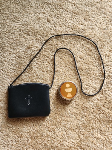 Catholic communion pyx case - communion,