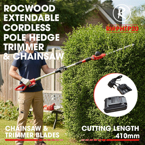 2in1 cordless pole hedge - pole,