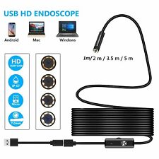 Waterproof USB Endoscope Borescope Inspection Phone Camera For Samsung Android
