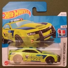 HOT WHEELS 2024 '10 CAMARO SS, LIME GREEN, SHORT CARD.