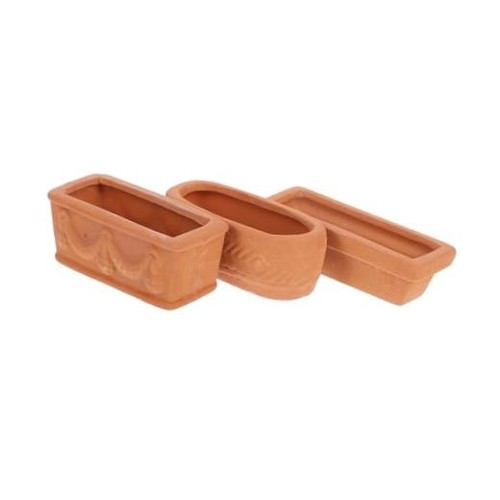3pcs mini terracotta - 3pcs, pots