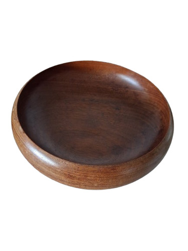 Vintage wooden fruit bowl - fruit, 9"
