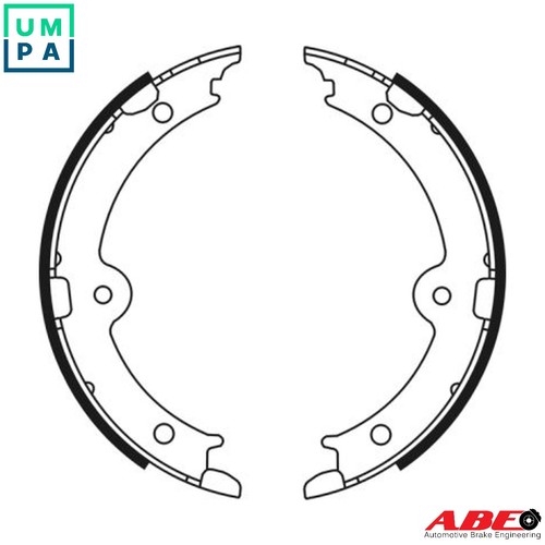 Brake shoe set parking - shoe,
