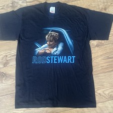 Rod Stewart 2002 Tour T Shirt Screen Stars Black Music 