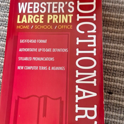 Webster large print - large,