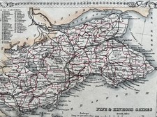 Antique hand coloured map - , of