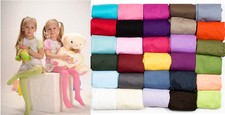 Kids Tights Plain Opaque 40 Denier Microfibre Age 2-12 Years-30 Various Colours