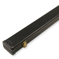 PLAIN BLACK Hard 3/4 Cue Case Holds 3/4 Jointed 3pc Snooker Pool Cue