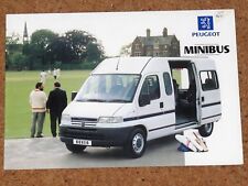 1995 PEUGEOT BOXER MINIBUS Sales Brochure - 12 & 15 Seater, Standard & Luxury