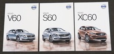 3x Volvo S60 V60 XC60 Brochure